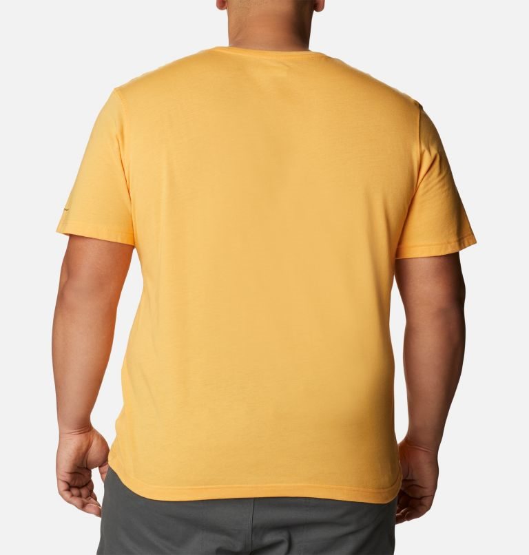 Men's Columbia Thistletown Hills Short Sleeve T Shirts Mango | Plus Size CA-D4058